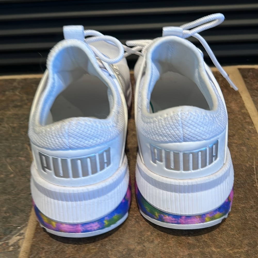 PUMA Sneakers, Pacer Future Bleached Tie-Dye Shoe, Men’s 7, Women’s 8 Great Cond - Picture 4 of 7